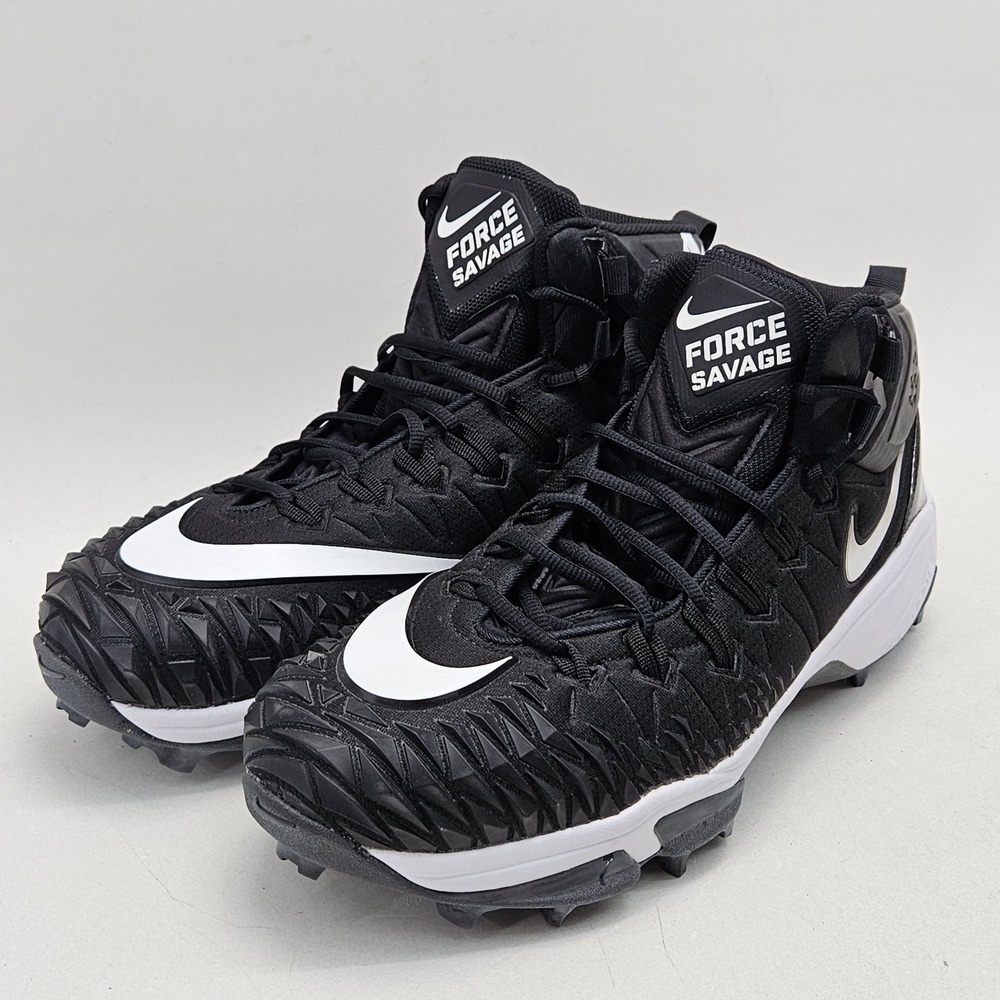 New Nike Force Savage Elite TD Football Cleats Mens 14.5W Black White 923311-010